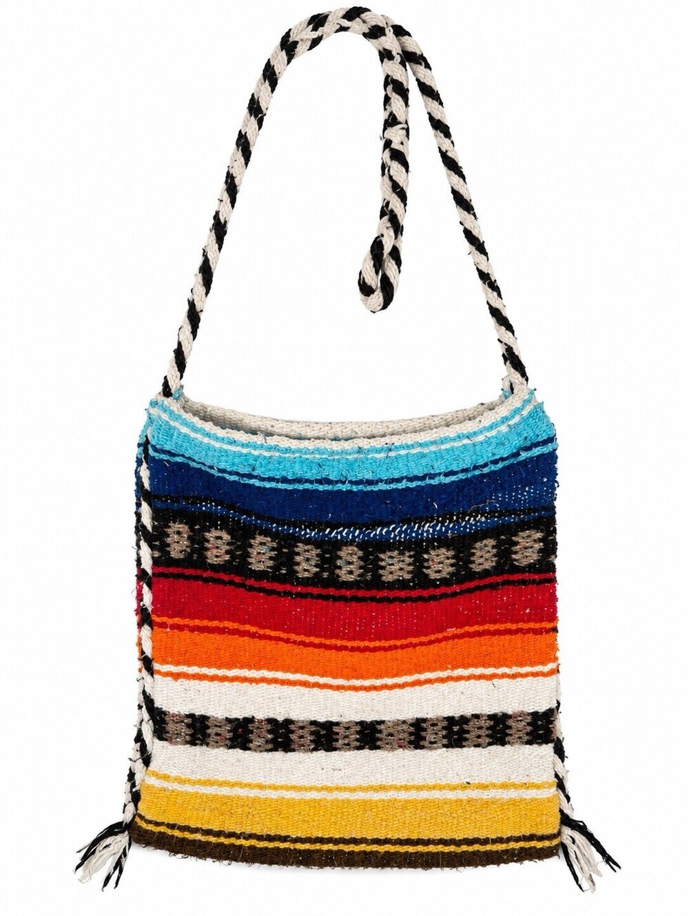 Handmade Woven Crossbody Bag Boho Hippie Southwestern Striped Shoulder Purse